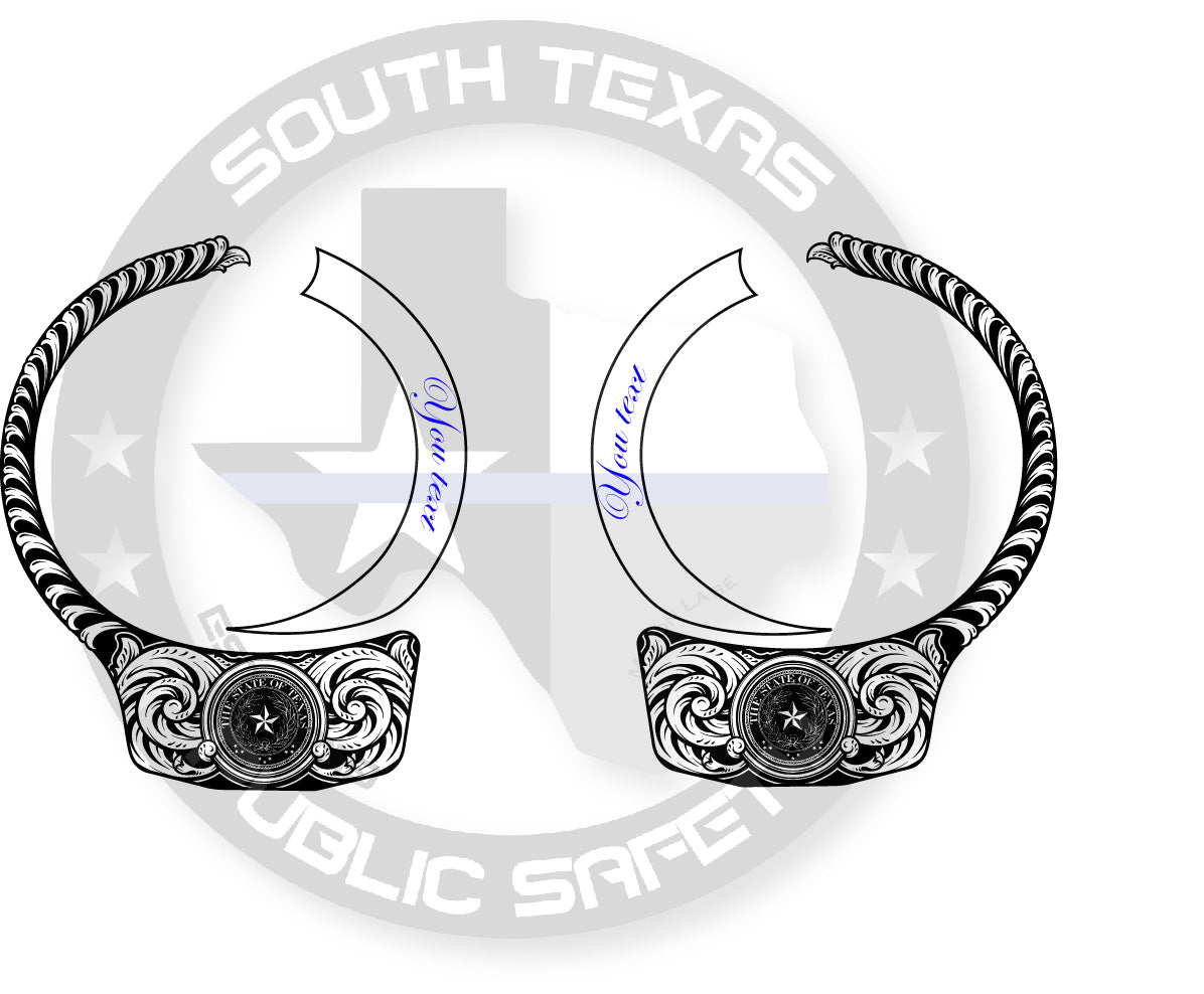 Texas Seal Laser-Engraved Smith & Wesson Handcuffs
