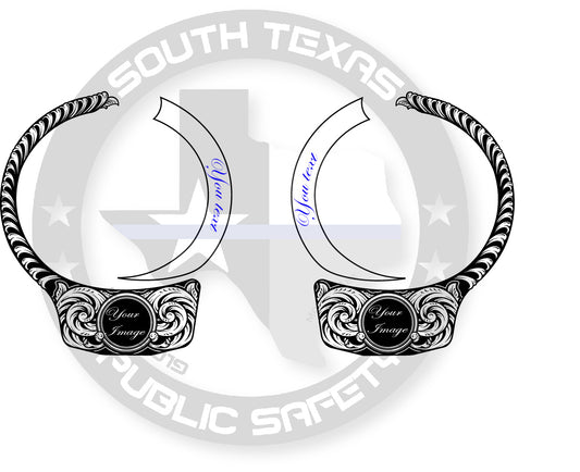 Custom Laser-Engraved Black Smith & Wesson Handcuffs