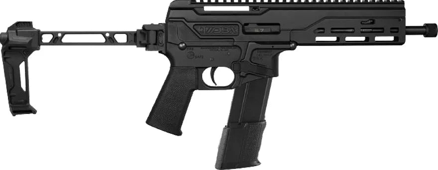 DBX, 8″, 5.7 x 28mm w/ SB Tactical Folding Brace, Black